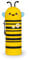 Legami - Kawaii Federmäppchen für die Schule 2 in 1 aus weichem Silikon, Bee-Thema, Stifthalter für den Tisch, Reißverschluss, Stifte Buntstifte, Filzstifte, H 21,5 cm