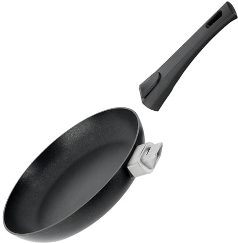 SCANPAN Urban Pfanne 20 cm mit Abnehmbarer Griff | Bratpfanne 4 cm Hoch | Platzsparende Pfanne Induktion, Ceran- & Gasherde | Langlebige Antihaftbeschichtung | Backofenfest, Leichte Reinigung