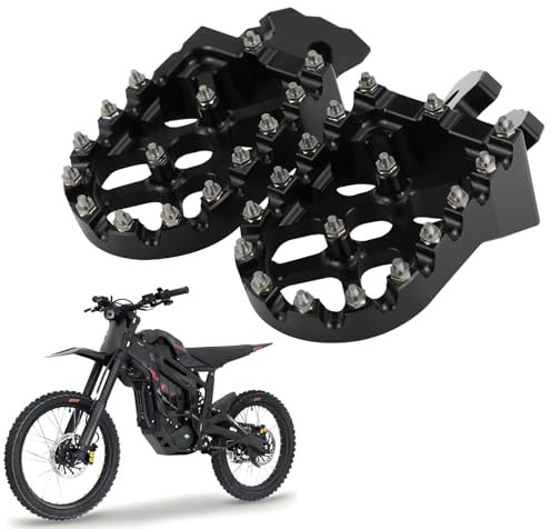 Repose-pieds Larges Moto en Aluminium CNC pour Talaria Sting X3/MX3/MX4/MX5 - Noir