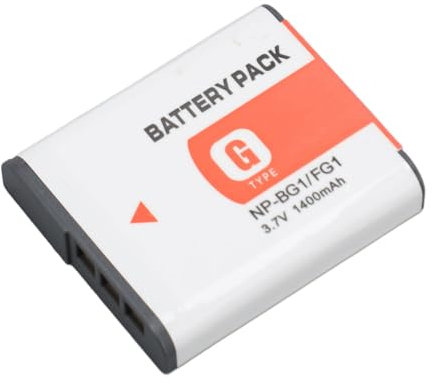 KIMISS NP BG1 3.7V 1400mAh Pack de Batterie Rechargeable pour DSC W30 W40 W50 W85 - Conception Mince, sécurité élevée, Strictement Testée