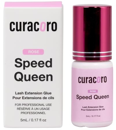 Curacoro Bubblegum Pink Eyelash Extension Glue 5ml, 0.5-1s Dry Time