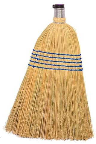 Red Gorilla Standard Corn Broom Head Natural Fibre Dry Surface Sweeping Brush Replacement Head Screw Fitting