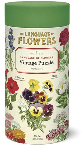 Cavallini Papers & Co. 1000 Teile Puzzle Sprache der Blumen (PZL/LNGFLR)