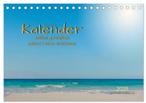 Kalender - selbst gestalten, Fotos selbst einkleben (Tischkalender 2025 DIN A5 quer), CALVENDO Monatskalender: Kalender mit zwölf schönen ... und bekleben. (CALVENDO Hobbys)