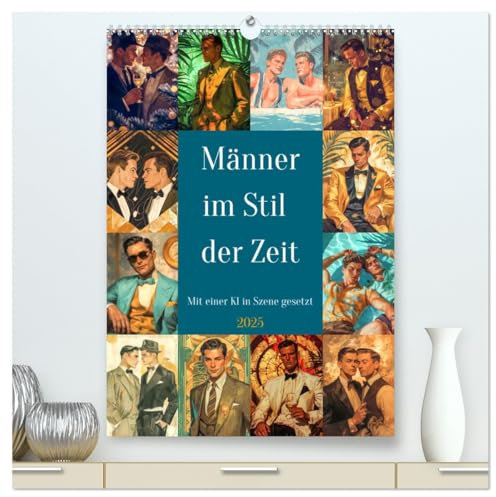 Männer im Stil der Zeit (hochwertiger Premium Wandkalender 2025 DIN A2 hoch), Kunstdruck in Hochglanz
