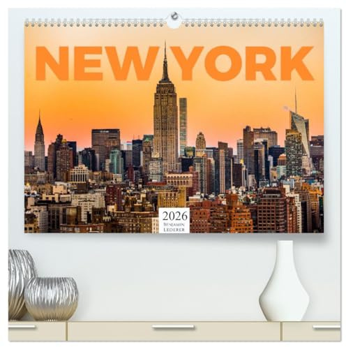 New York - Eine Weltstadt (hochwertiger Premium Wandkalender 2026 DIN A2 quer), Kunstdruck in Hochglanz: Zwöfl Bilder des Big Apple. (CALVENDO Orte)