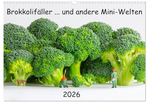 Brokkolifäller ... und andere Mini-Welten (Wandkalender 2026 DIN A3 quer), CALVENDO Monatskalender: Teil Sechs der skurrilen Situationen in Maßstab H0 (CALVENDO Spass)