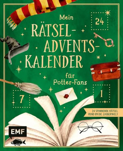Mein Rätsel-Adventskalender für Harry Potter-Fans: 24 spannende Rätsel rund um die Zauberwelt – Mit perforierten Seiten zum Auftrennen