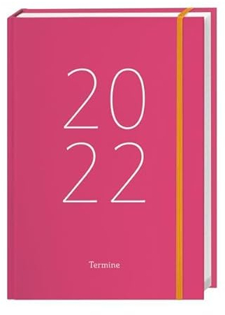 Tages-Kalenderbuch A6, pink Kalender 2022