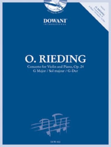 Oskar Rieding Concerto for Violin and Piano, Op. 24 G Major / Sol majeur / G-Dur