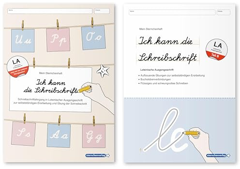 Ich kann die Schreibschrift + Übungsheft zu den Buchstabenverbindungen - Lateinische Ausgangsschrift - 2 Hefte: Schreiblehrgang und Übungsheft zur Schreibschrift LA im Set