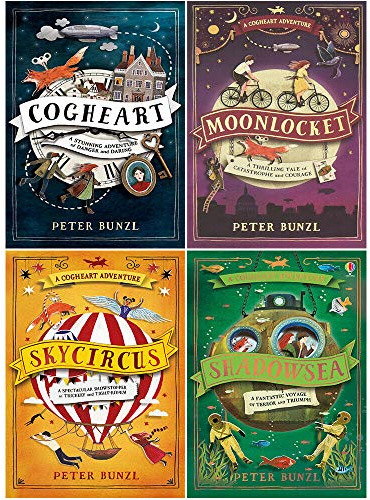 Cogheart Adventures Series (Vol 1-4) 4 Books Collection Set by Peter Bunzl