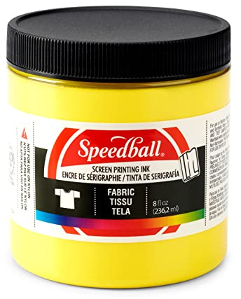 Speedball Fabric Screen Printing Ink, 8-Ounce, Yellow