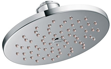 Moen S6360 8 Single-Function Rainshower Showerhead with Immersion Technology at 2.5 GPM Flow Rate, Chrome