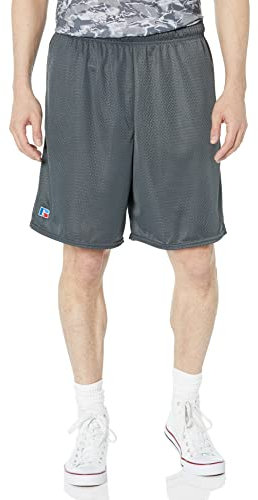 Russell Athletic Herren Shorts mit Netztasche Kurz, Stealth, XXL