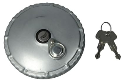 Automobiltechnik Blau - Tankdeckel T 45, Abdichtung von 80 mm Oberfläche / 115 mm Dimension, belüftet, mit Schloss,