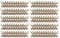 10er Set Jägerzaun Gartenzaun Set | Zaunfelder im Maß 250x120 cm (Breite x Höhe) + 20 x Querriegel 7x250 cm | aus braun druckimprägniertem Kiefer/Fichte Holz | Scherenzaun | Vorgarten-Zaun | Holz-Zaun