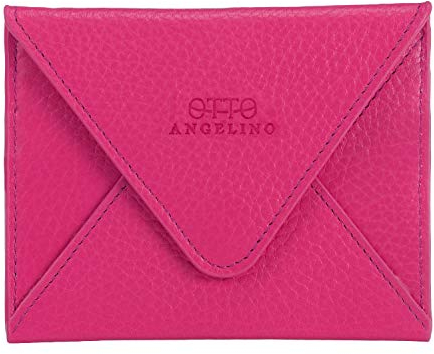 Otto Angelino Portafoglio con spazio per carte in pelle e busta per il viaggio, colori assortiti, 1 pezzo