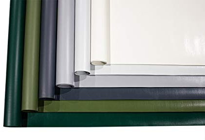 (1,5 m de Ancho) Lona para camión/Lona de PVC de 620 g/m² - se Vende por Metros sin Ojales, Lona de Tela, Lona de Madera, protección Visual, Lona para Valla de Camping (Verde Oliva RAL6003)