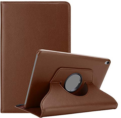 Cadorabo Funda Tableta para Apple iPad Pro 12.9 2018 in Moreno Hongo – Cubierta Proteccíon en Estilo Libro con Auto Wake Up con Función de Suporte e Cierre Cinta Elástica