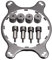 CPU Cooler Fan Bracket Heatsink Holder AM4 Mounting Bracket Kit for Corsair Hydro Series (Black)