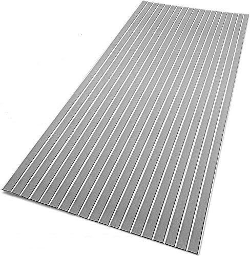 EVA Teak Decking Bodenbelag Boot Selbstklebend Teakholz Boot Yacht Marine Bodenbelag 94x 35,4 Hellgraue Teppichmatte