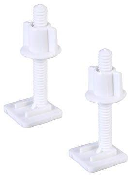 2pièces Vis Plastique Pour Abattant De Toilette Écrous Installation Facile Pour Cuvette Wc