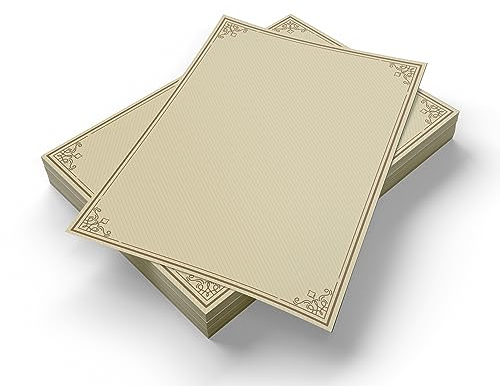 Prestige A4 Certificate Paper - Print Your own Certificates - 160gsm Laser/Inkjet Paper - 25 Sheets per Pack