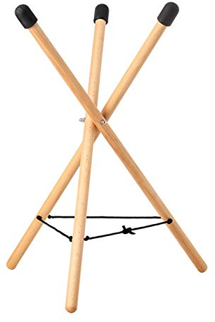 Applyvt Snare Ständer Handpan Ständer Faltbarer Aus Massivem Mit Stativkonstruktion, Massivholzständer Hit Percussion Support Für Snare Drums Steel Tongue Drum