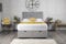 Comfy Deluxe LTD Plush Velvet Ottoman Storage Divan Bed Side Lift Open with Vertical Panel Apollo Headboard (5.0FT King Size (152cm X 201cm), Silver)