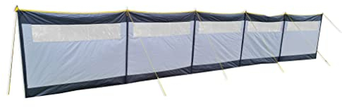 BITS4REASONS 8 Metre Long Maypole New Model MP9538 5 Panel Steel Poled Windbreak. Offers Privacy & Wind Protection Perfect For Outdoor Activities Such As Camping or Beach Outings (8m x 1.4m)