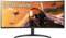 LG 34WP60C-B 34-Inch 21:9 Curved UltraWide QHD (3440x1440) VA Display with sRGB 99% Color Gamut and HDR 10, AMD FreeSync Premium and 3-Side Virtually Borderless Screen Curved QHD Tilt,Black