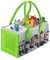 Tasche for toniebox Tonie, Aufbewahrung Box Tragetasche mit Griff, für Toniebox Starter Set und Tonies Figur, Zubehör Schutzhüllen-Organizer für über 30 Figuren (Gray + grün)