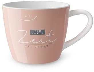 Lavida Maxibecher für Dich, Porzellan, 400ml, Beste Zeit