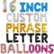 Personalisierte Luftballons mit Buchstaben - Freie Auswahl von 16 Zoll Ballons für Name, Geburtstag, Baby Shower, Geschäftliche Anlässe - Erstelle deine eigene Phrase oder Banner (16 Zoll)