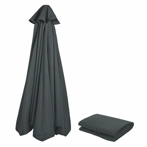 Sonnenschirm Ersatzbezug 3m/270cm/2m/230cm/250cm 8 Streben/6 Streben Anthrazit/Blau/Grau/Rot/Beige, Sonnenschirm Stoff Uv Schutz 80 Windfest Stabil Strand Terrasse Garten Sonnenschirm Ersatzteile