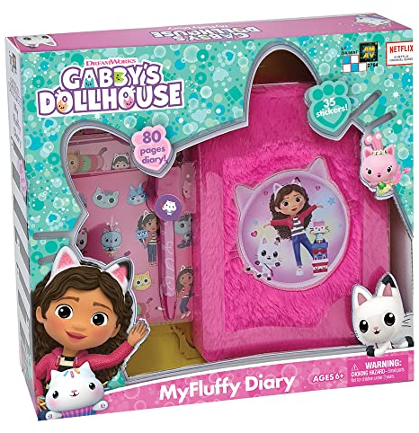 Cefa Toys- DIARIO ACTIVIDADES LA CASA MUÑECAS DE Gabby attività Bambole, Colore Rosa, M, 00951
