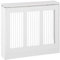 HOMCOM Couverture de radiateur blanc 90 x 18 x 84 cm pour radiateur en MDF Design moderne Étagère pour radiateur vertical pour salon de chambre