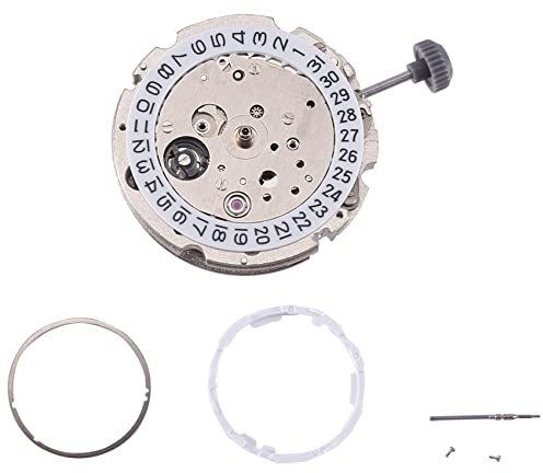 Osmond 1 Stück 21 mechanisches Automatik-Uhrwerk 3 O'Clock Uhrwerk hohe Präzision 8215 aus versilbertem Metall, silber