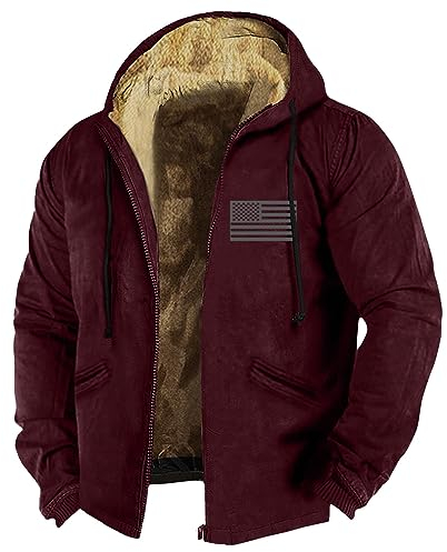 KONG JIMFAN Sweatjacke Herren Wasserdichte Herren Jacke Daunenjacke Herren Leicht Fahrrad Regenjacke Herren Herren Übergangsjacke Sportjacke Jacket Fahrradponcho Softshelljacke Herren(Red,5XL)