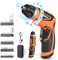 Vastar 4.2V Cordless Electric Screwdriver Set, 52Pcs Rechargeable Screwdriver Kit in Carrying Case, with 10+1 Torque Settings, Dual Position Handle, Battery Indicator, LED Light