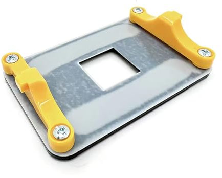 Bysimilai AM4 Backplane Back Durable Iron CPU Heatsink Bracket Motherboard CPU Fan Cooling Mounting Sheet Metal Back Plate for AM4 AMD B350 X370 A320 X470 B450 B550 X570 Socket-Yellow