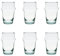 NOVASTYL - Lot de 6 gobelets Beldi 15cl en verre recylé transparent - Verres compatibles lave-vaisselle - 1604198