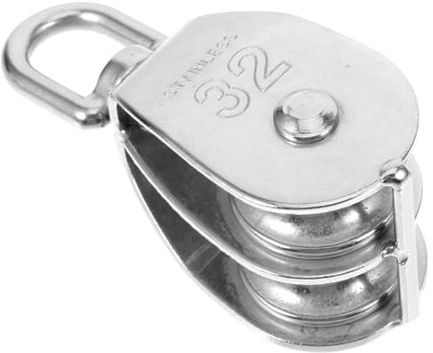 YARNOW Doppelte Edelstahl-umlenkrolle Für Seil Und Hebeanwendungen Hochleistungs-Pulley Für Boots Und Kranbetrieb Langlebig Und Vielseitig Einsetzbar