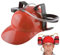 Beer Hat Drinking Hat Fun Drink Hat Safe Plsatic Drinking Helmet with Can Holder and Straw, Funny Hat for Beer Soda Party Football Games Novelty Gift Red Party Hats