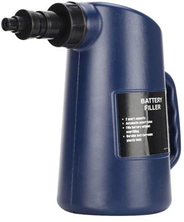 2L Batteriefüller Autobatterie Füller Doppelwirkende Schnelle Absperrhahnspitze Blei-Säure-Flüssigkeitsfüllwerkzeug 12,5 x 19 x 23 cm