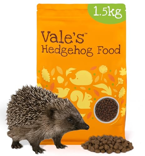Vale’s™ Hedgehog Food – specially developed – used daily at Vale Wildlife Hospital – meaty, crunchy biscuits, high in fibre – suitable and nutritious – ideal addition to their natural diet (1.5kg)