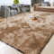 Aspire Homeware Grand tapis moderne à poils longs pour salon - 160 x 230 cm - Tie-dye beige - Tapis moderne en peluche super douce pour le salon - Teinture sur nœuds - Grand tapis pelucheux pour salon