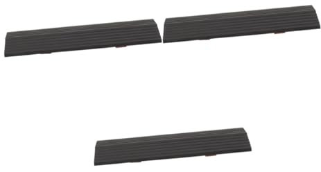 COLLBATH 3pcs Indoor Slope Ramp Mat Ramps for Robot Cleaner Suitcase Skating Mobility Aid Easy to Move