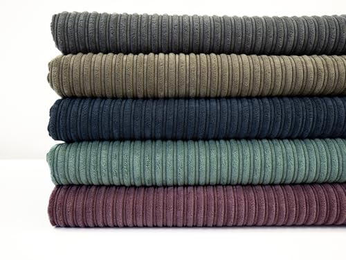Cord-Stoff mit Teddyplüsch-Abseite | Breitcord-Stoff | Doubleface | für Jacken | Meterware | ab 50x145cm (altrosa/altrosa)